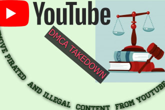 remove,report pirated and illegal content from youtube under dmca