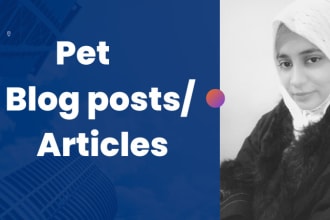 write SEO friendly blogs about pets and pet products