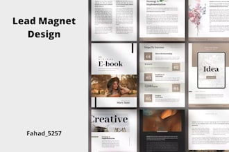 design PDF lead magnet, ebook, workbook and other pdf