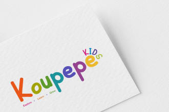 create kids logo design fun playful children for youtube fun kids