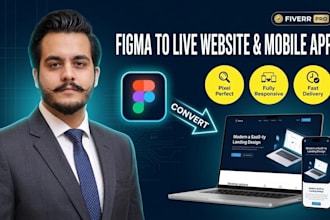 convert figma designs to mobile app or website