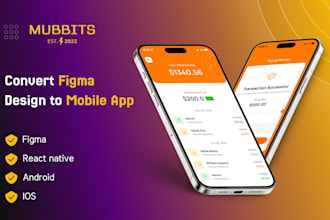 convert figma designs to react native mobile app