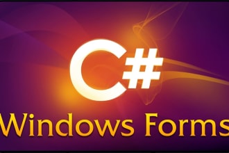 develop windows form application using c sharp