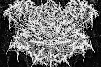 custom draw a goregrind metal logo