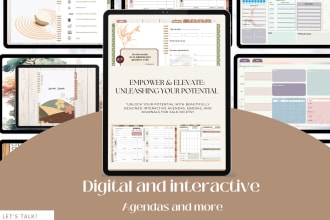 custom high quality planner, calendar, and digital planner
