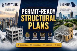prepare permit ready structural plans for new york and georgia