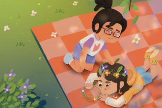 Top 5!  draw children story book illustration for you