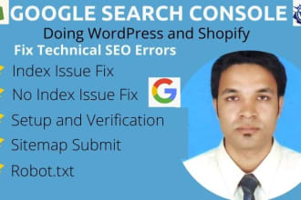 fix indexing issues, search console, XML sitemap, robots txt