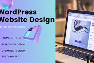 design creative landing page and responsive wordpress website