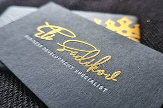 create a luxury business card design