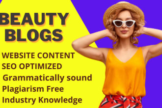 write  optimized SEO fashion blogs and lifestyle  articles
