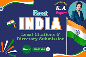 create high quality india local citations and directory submissions for seo