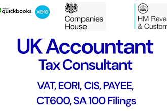 do UK accounting  hmrc vat eori paye cis utr ct 600 sa 100