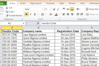 do any type of project on microsoft excel, powerpoint, access, data entry