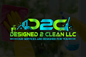 create residential and commercial cleaning service logo