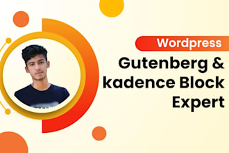 design wordpress website using gutenberg kadence block