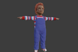 design 3d modeling including texture rig animation and rendering carton logo