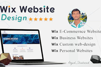 design and build a professional wix website design