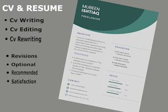 write and edit resume cover latter and linkedin profile