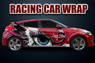 do modern car wrap, vehicle wrap, van wrap, and truck wrap design