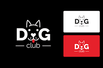 design adorable pet logo for dog, cat, and other animals
