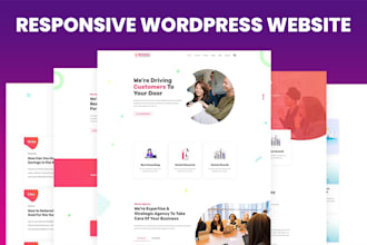 responsive wordpress website or ecommerce website