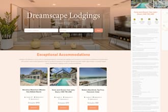 vacation rental website, property management website, airbnb, hotel booking