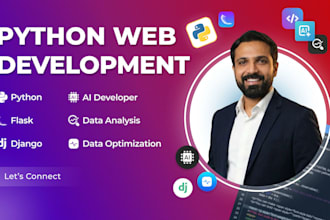 develop scalable python backend using django or flask