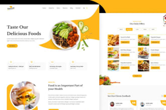 build restaurant website, food delivery website, cafe website