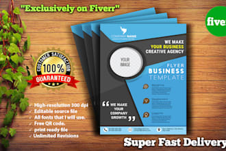 design a modern flyer business