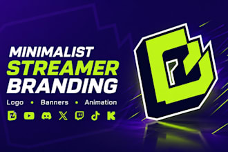 design professional graphics for streamer and logo animation