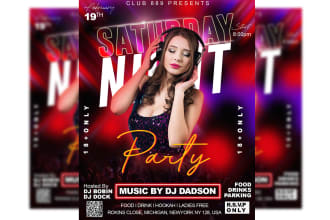 do exceptional party flyer, nightclub, or event flyer design