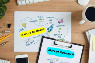 make a startup business plan, market research and industry analysis