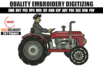 logo embroidery digitizing, 3d puff, flat, convert to pes, dst, jef, hus, in 1hr