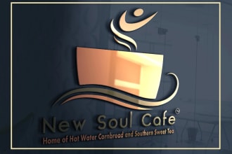 make unique coffee shop or juice shop logo
