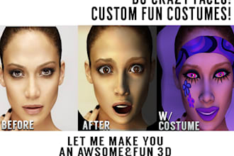 turn a portrait of you or your friends into 3D