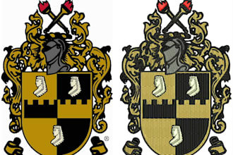 do embroidery digitizing logo in dst pes file