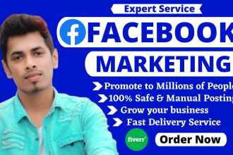 do organic facebook marketing for any business in USA, UK