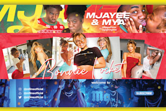 design an outstanding youtube banner in 24 hrs