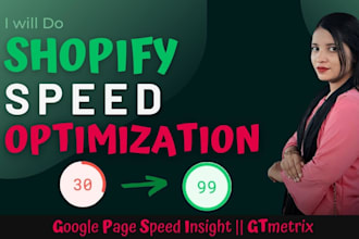 do shopify speed optimization on google pagespeed insight