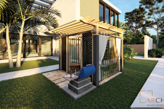 do 3d realistic landscape design, garden, backyard, site plan and swimming pool