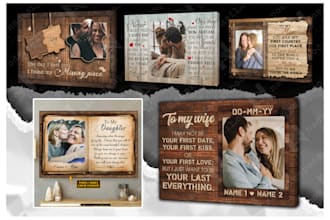 design canvas, poster, metal sign as your request