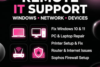 fix your computer, laptop, printer, network