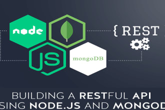 develop nodejs backend rest API with mongodb, expressjs