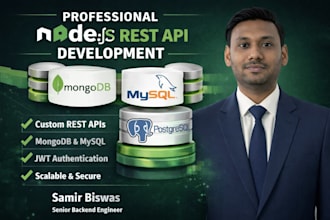 develop a professional node js backend rest API with express and mongodb