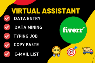 be your virtual assistant for lead generation, web scraping