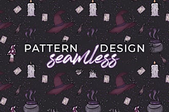draw a nice seamless digital pattern