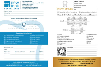 design a dentist referral pad