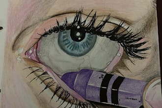 draw a closeup of an eye for a reasonable price