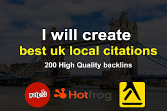 do top 200 uk local citations business directory submission backlinks